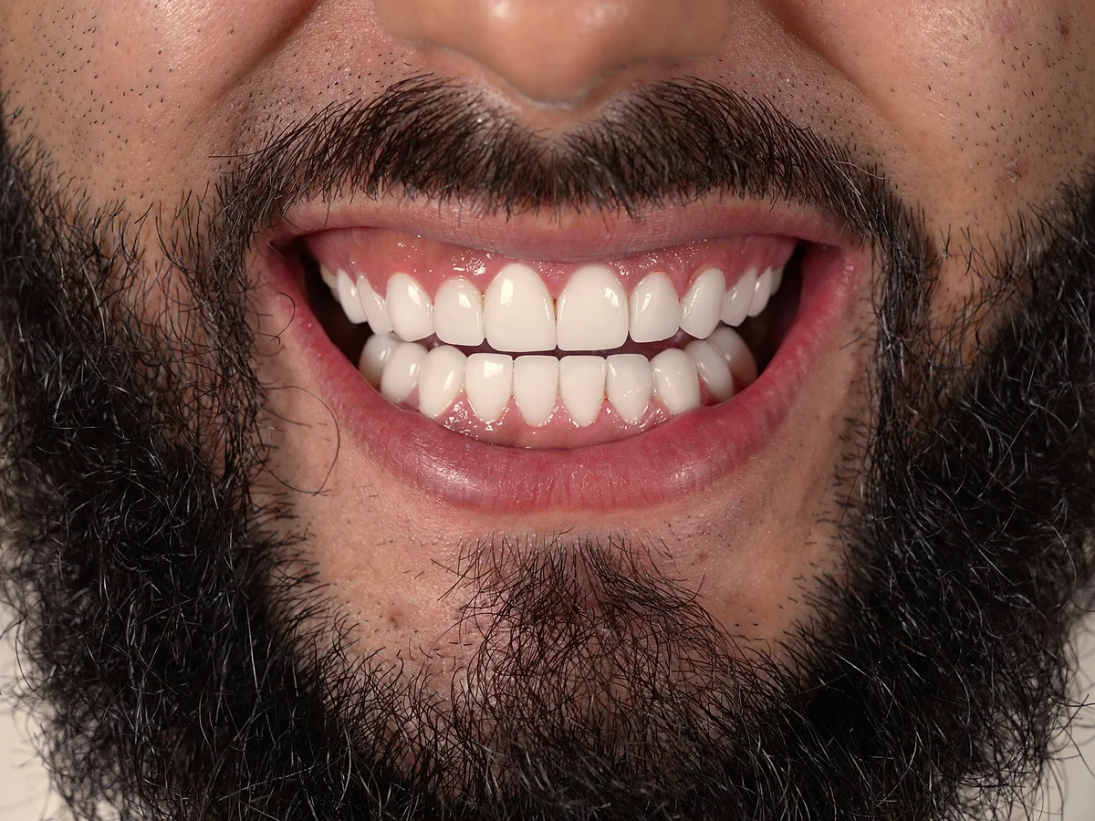After — Smile Makeover with Porcelain Veneers